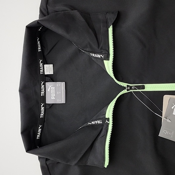 Puma Drycell Men's Black Lightweight Performance Jacket Windbreaker Sz M - Picture 4 of 13